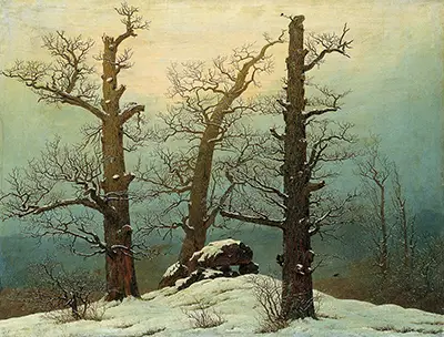 Hünengrab im Schnee Caspar David Friedrich